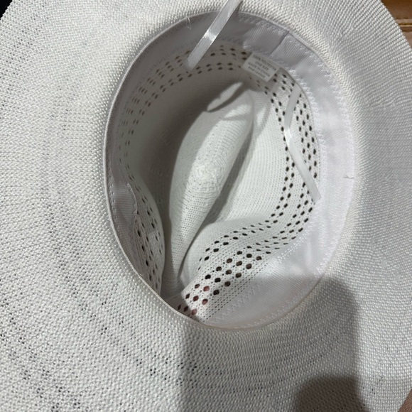 White Woven Sun Hat - Picture 5 of 5